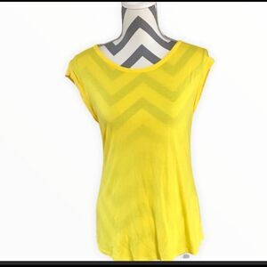 Tommy Bahama SMALL Bright Yellow Scoop Neck Top